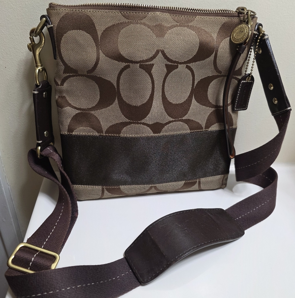 Brown Patterned Shoulder Bag From JAPAN